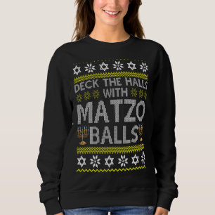 Dekka med Matzo Bollar Chanukkah Ugly Han T Shirt