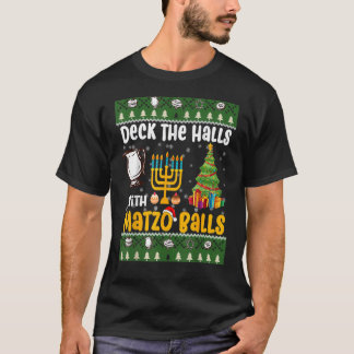 Dekka med Matzo Bollar judisk Hanukkah T Shirt