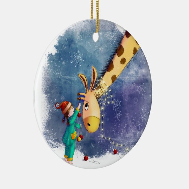 Dekka Nacke Julgransprydnad Keramik (Höger)