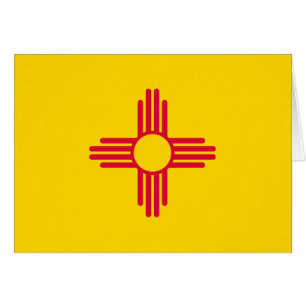 Deklaration för Statlig flagga i new mexico Hälsningskort