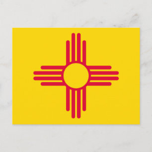 Deklaration för Statlig flagga i new mexico Vykort
