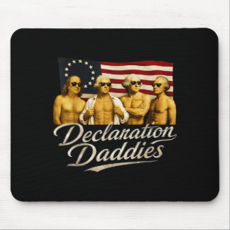 Deklaration Pappor Roligt 1776 Amerika Patriotiskt Musmatta