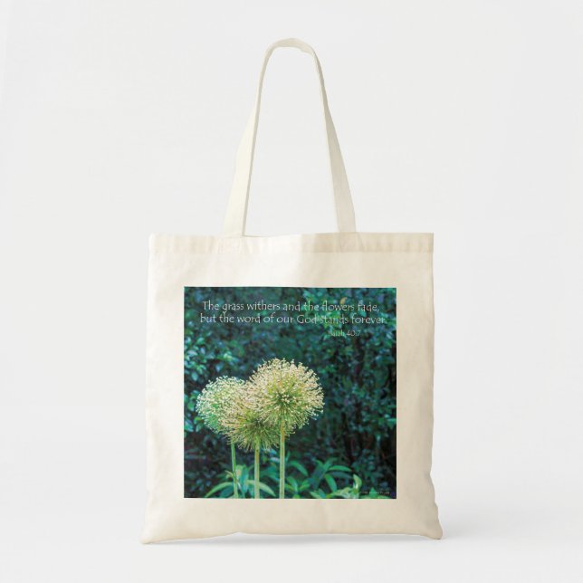 Deklarationer Bilder Allium Flowers tote bag Tygkasse (Framsidan)