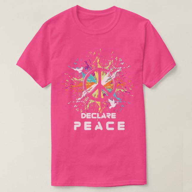 Deklarera fred t shirt (Design framsida)