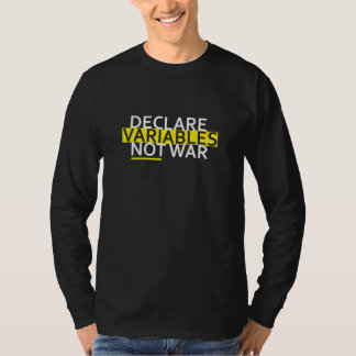 Deklarera variabelutvecklare Software Nerd Geek T Shirt