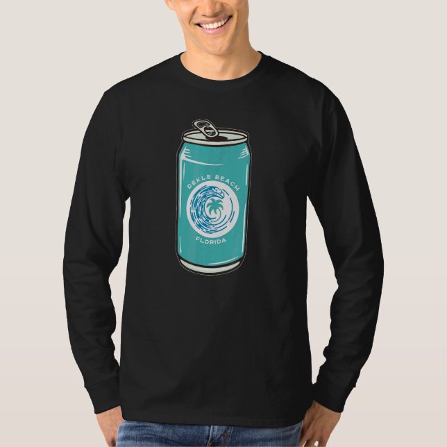 Dekle Beach Florida Fl Ölkopp Och Läskedryck Burk  T Shirt (Framsida)