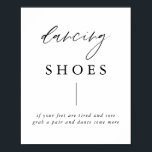 Dekningsskor för Elegant bröllop i Rustic Calligra Poster<br><div class="desc">Säg "det gör jag" till ett modernt bröllop! Planerar du bröllop? Du kommer att behöva Rustic Calligraphy Elegant bröllop Dancing Shoes Sign. Vi erbjuder modern calligraphy stilar för alla dina behov. Beställ på Zazzle och jag hjälper dig att skapa din personlig på ett tecken, kort eller gåva från bröllop. Impress...</div>