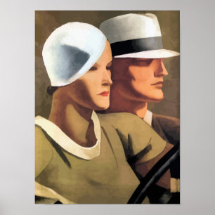 Deko-konst Kör min bilmålning Poster