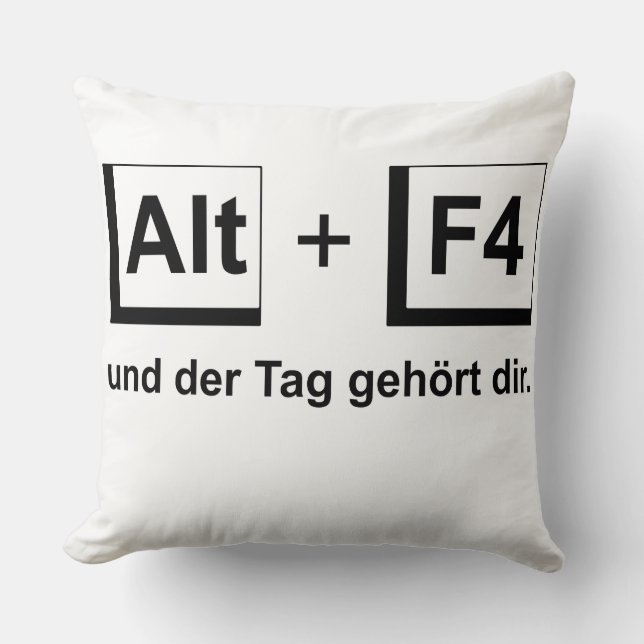 Dekokissen Alt+F4 Kudde (Framsida)
