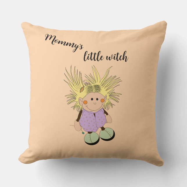 Dekokissen aus der Serie "little witch" Kudde (Framsida)