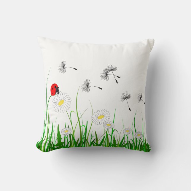 Dekokissen "FRÜHLINGSWIESE" Kudde (Framsida)