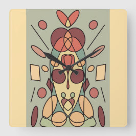 Dekokissen Fyrkantig Klocka