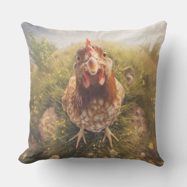 Dekokissen Huhn guckt dich an Kudde (Framsida)