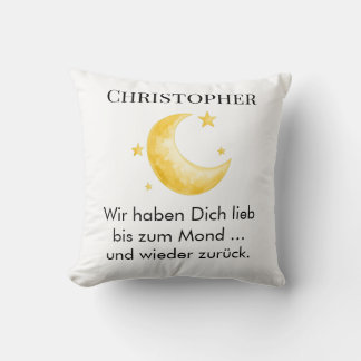 Dekokissen mit Name individuell Kudde