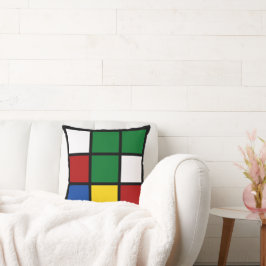 Dekokissen "Quadro" Grün & Blau Kudde