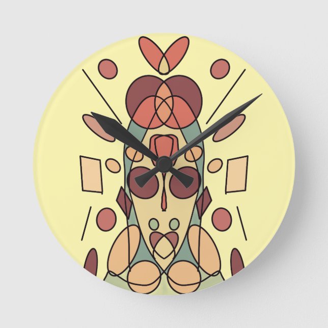 Dekokissen Rund Klocka (Framsida)