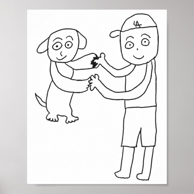 Dekopin och otani Gående med Händer Poster (Framsidan)