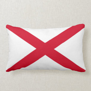 Dekor för Alabama statlig flaggadesign Lumbarkudde