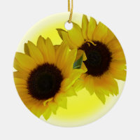 Dekor för blomma för solrosprydnad härlig gul