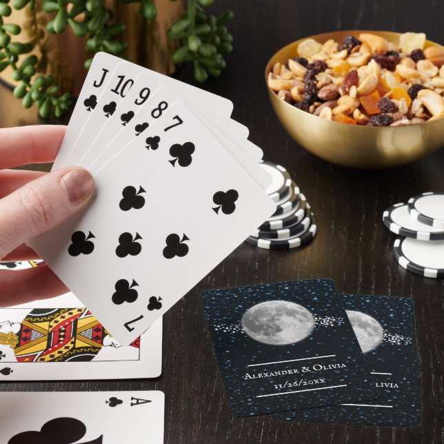 Dekor för favoritkort för Lunar Wedor Casinokort (På plats)