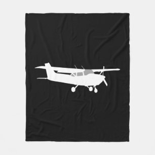 Dekor för flyg för flygplanklassikerCessna Fleecefilt