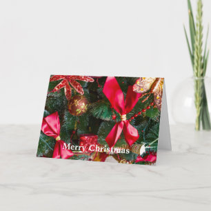 Dekor för God jul Träd Helgkort