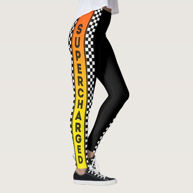Dekor för laddad Tävla på toppen Leggings (Höger)