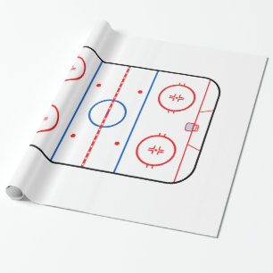 Dekor för lek för hockey för isisbanadiagram presentpapper