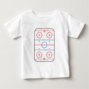 Dekor för lek för hockey för isisbanadiagram tee shirt