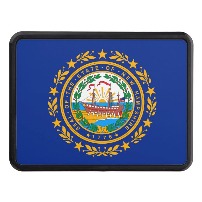 Dekor för New Hampshire statlig flaggadesign Skydd För Dragkrok (Framsidan)