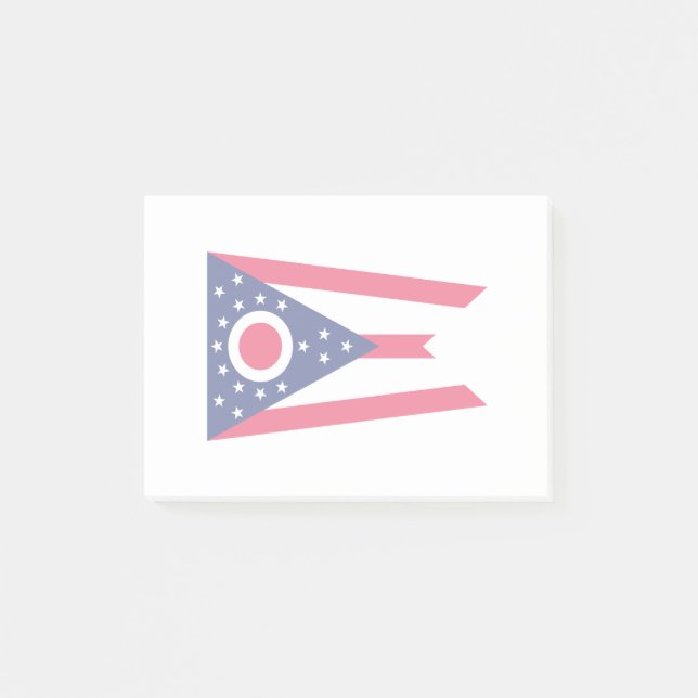 Dekor för Ohio statlig flaggadesign Post-it Block (Framsida)