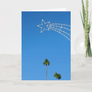 Dekor för Palm Spring CA julhelgdag Helgkort