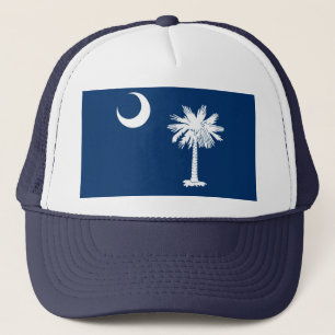 Dekor för South Carolina statlig flaggadesign Truckerkeps