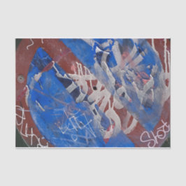 Dekor för tryckt röd blå färg för röd blå färg för