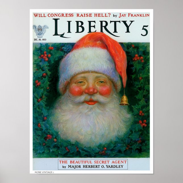 DEKOR: LIBERTY MAG JULTOMTE JUL POSTER (Framsidan)