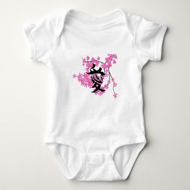 Dekor med körsbärsblom - Barn T-shirt (Framsida)