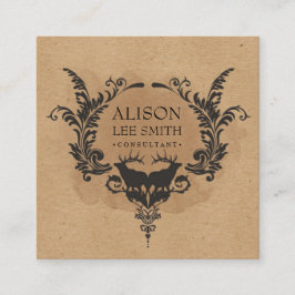 Dekor och prydnadsföremål fyrkantigt visitkort