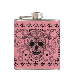 Dekoraccenter för Svart Retro-Blommigt-Grönt av so Fickplunta