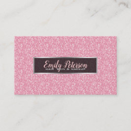 Dekoraccenter vid rosa Glitter och Svarta Silver - Tidsbeställning Kort