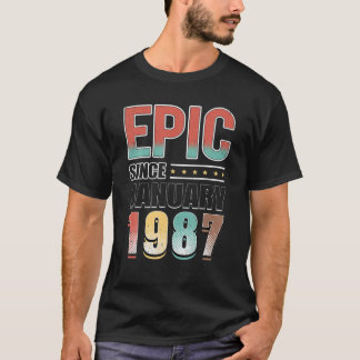 dekoration 35e födelsedag Epic sedan januari T Shirt