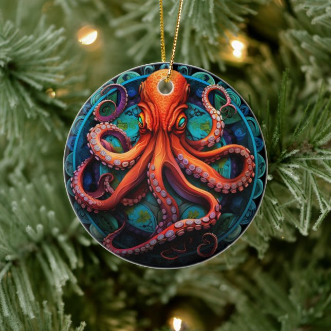 Dekoration av bläckfiskglasaktigt keramiskt Träd (Träd)