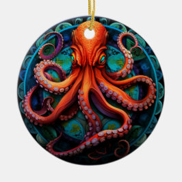 Dekoration av bläckfiskglasaktigt keramiskt Träd