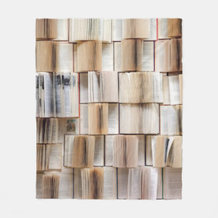 dekoration av bok vägg bokar fleecefilt