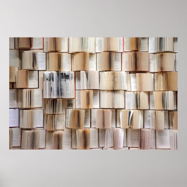 dekoration av bok vägg bokar poster (Framsidan)