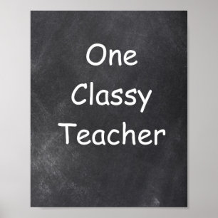 Dekoration av klass 1 för en klassinstruktörsklass poster