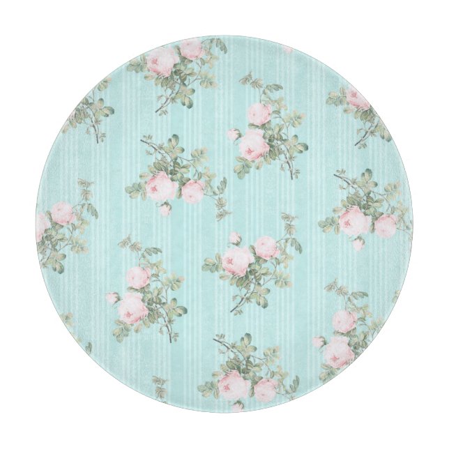 dekoration av shabby chic-glasets runda skärskivor (Framsidan)