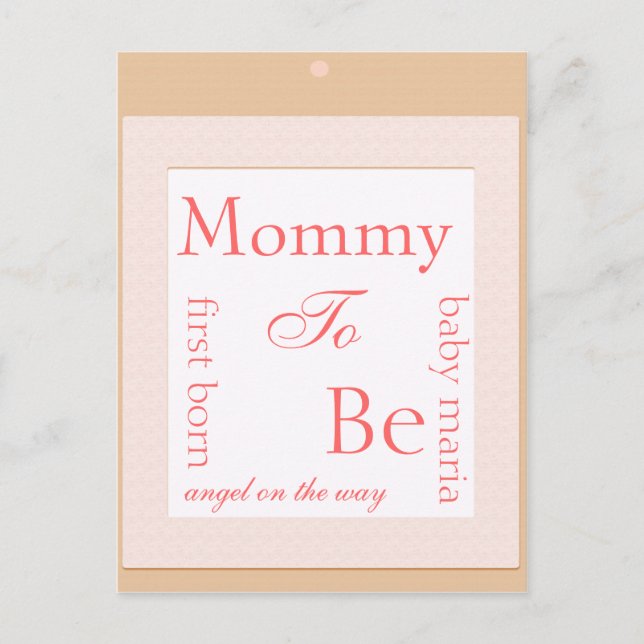 dekoration för Baby-blockdusch Inbjudan Vykort (Framsida)