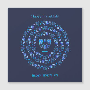 Dekoration för blått för lyckligt Hanukkah part