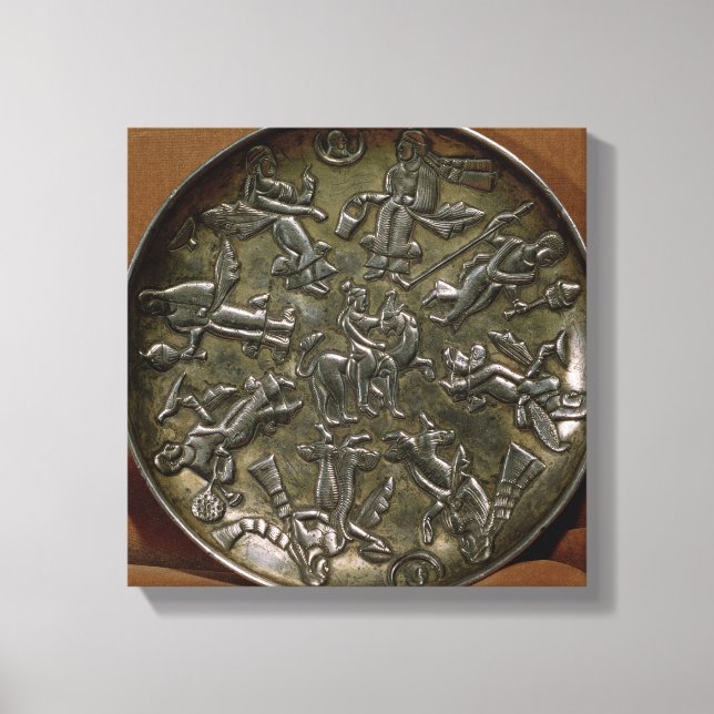 Dekoration för dagglättnad som skildrar gudinna canvastryck (Framsida)