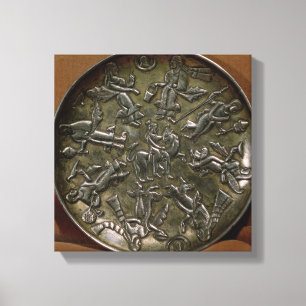 Dekoration för dagglättnad som skildrar gudinna canvastryck